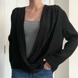 ASTR | Black Long Sleeve Blouse